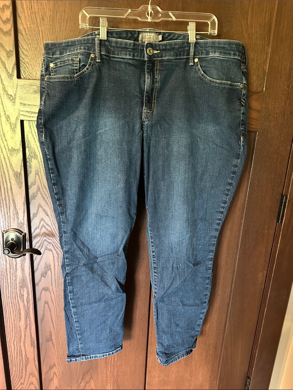 torrid Dark Blue Straight-Leg Jeans
